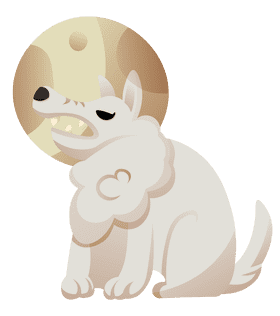 Werewolf Moon clipart
