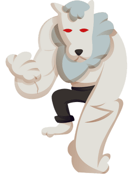 Werewolf Red Eyes clipart