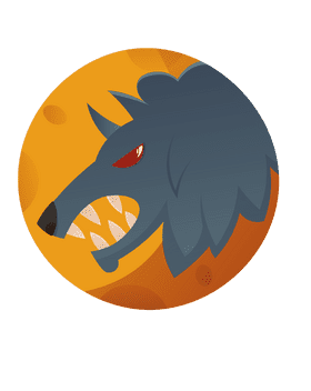 Werewolf Moon clipart