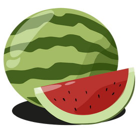 Watermelon healthy food clipart