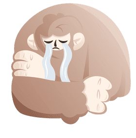 Yeti Crying clipart