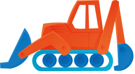 Bulldozer clipart