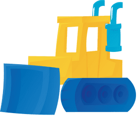 Bulldozer clipart