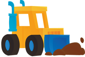 Bulldozer clipart