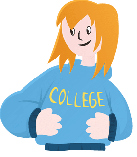 College Student Sweatshirt clipart
