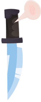 Fingerprint Knife clipart