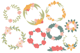Flower Wreath vector