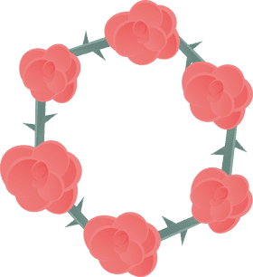 Flower Wreath Roses clipart