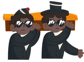 Funeral Coffin Dance clipart