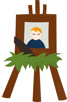 Funeral Portrait clipart