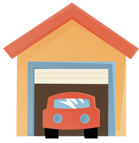 Garage Car clipart