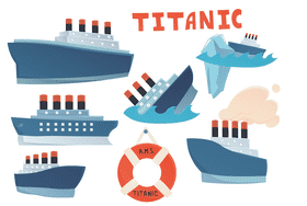 Titanic vector