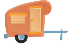 Camper Trailer clipart