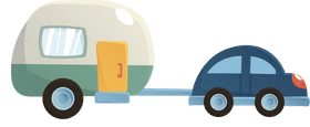 Camper Trailer clipart