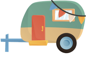 Camper Trailer clipart