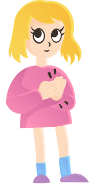 Clapping Hands Girl clipart