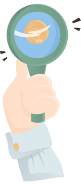 Economics Magnifier clipart