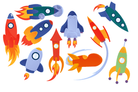 Rocket Ship vector