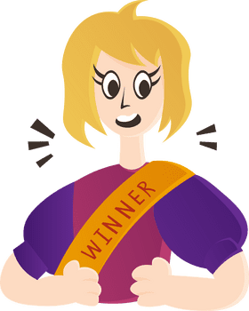 Winner Girl clipart