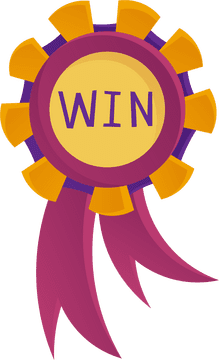 Winner Medal Stripes clipart