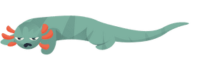 Axolotl Angry clipart