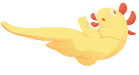 Axolotl Yellow clipart