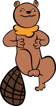 Cute Beaver clipart