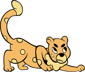 Cheetah Hunting clipart