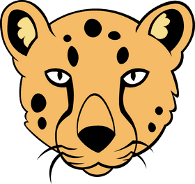 Cheetah Head clipart