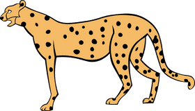 Cheetah animal clipart
