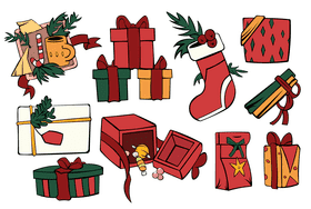 Christmas Gifts vector