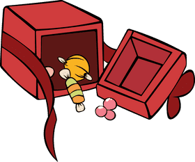 Christmas Gift Open Box clipart