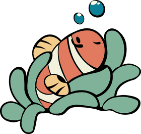 Clownfish Algae clipart