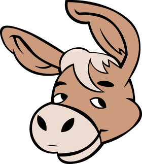 Donkey Head clipart