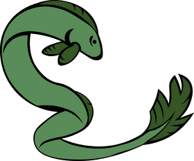 Eel Green clipart