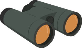 Birding binoculars clipart