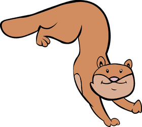 Ferret Climbing clipart
