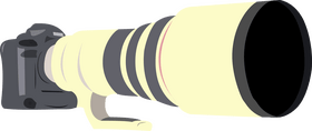Bird watching camera clipart