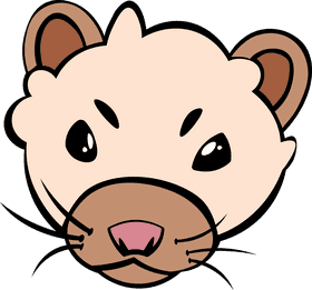 Ferret Head clipart
