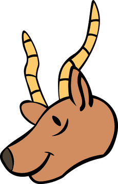 Gazelle Head clipart