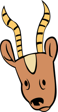 Gazelle Head clipart