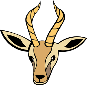 Gazelle Head clipart