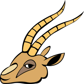 Gazelle Head clipart