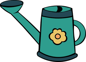 Watering Can Flower clipart