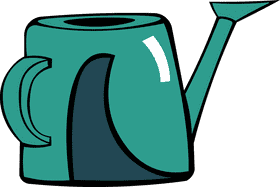 Watering Can Green Blue clipart