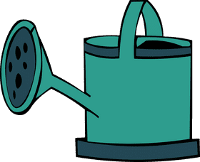 Watering Can Green Blue clipart