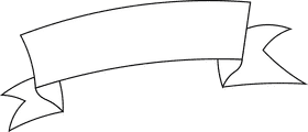 Banner black and white clipart