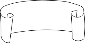 Banner black and white clipart