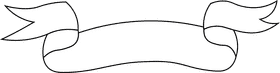 Banner black and white clipart