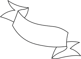 Banner black and white clipart